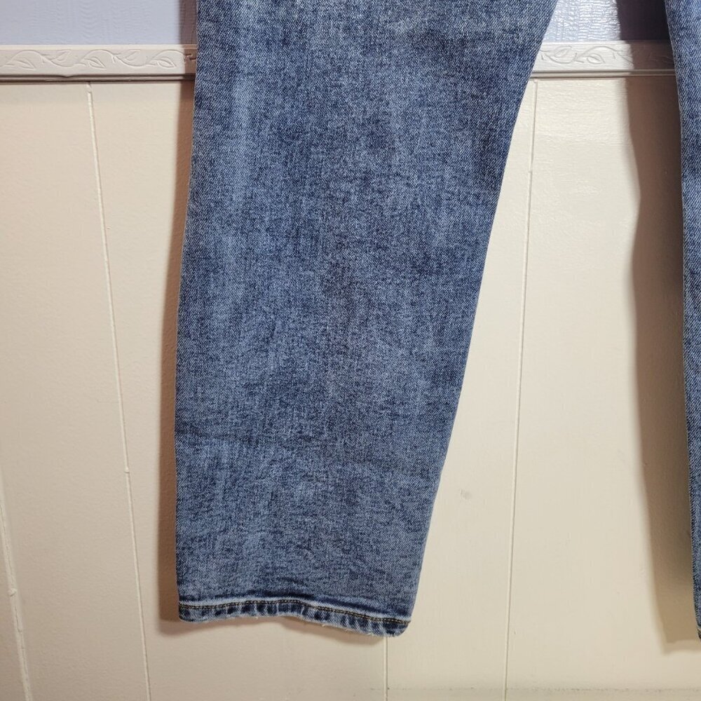 LC Lauren Conrad Size 8 Medium Vintage Wash Ripped Distressed Straight Leg Jeans - Picture 8 of 11